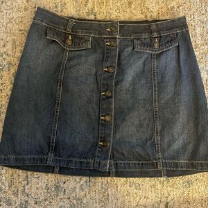 SO Denim skirt Button front